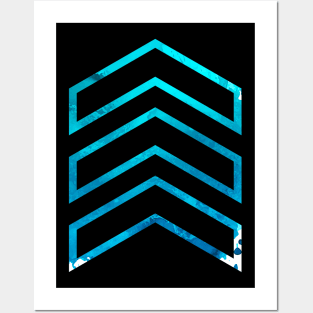 Blue Arrows Posters and Art